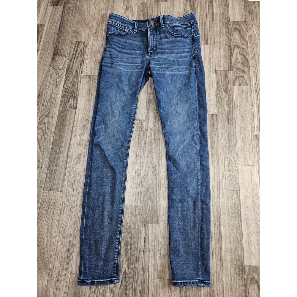 Express Legging Jeans Women 4R Blue Mid Rise Denim Perfect Lift